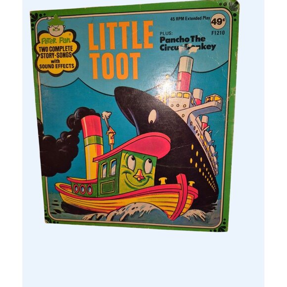 Vintage Peter Pan Records Childrens 45 RPM Lot - Little Toot Old Mother Hubbard - Picture 4 of 9